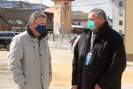 Množično testiranje za zaposlene v gospodarstvu GD Cerknica., Marko Rupar, Jošt Rupnik  09 FOTO LJUBO VUKELIČ